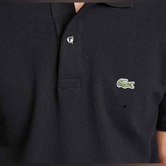 LACOSTE Kids, boys, girls unisex short sleeve black IZOD Polo, LARGE - Picture 8 of 8